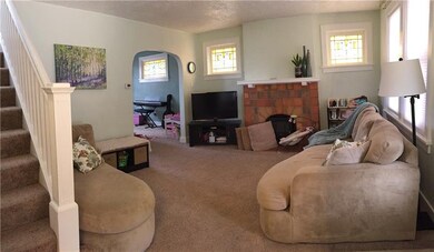 Gas Fireplace warms the room on cold nights and mo