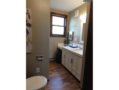Full bath with shower in lower level