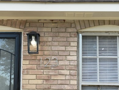 Exterior view of brick siding