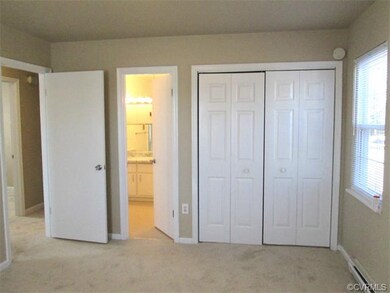 Master Bedroom w/attached bath, wall to wall carpe