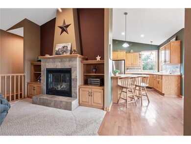 Living room frplc.dinning room view