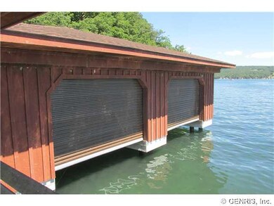Exterior Front 2 bay covered permanent boat house 