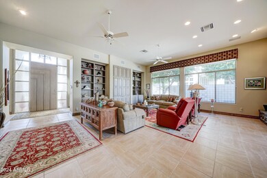 Great room to front entry