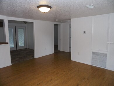 Living room with solid flooring