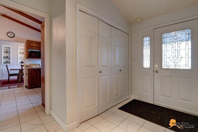 Entrance with big coat closet