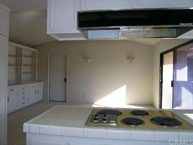 From kitchen into family room