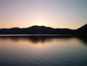 Sunset at Lake Picnic Grounds