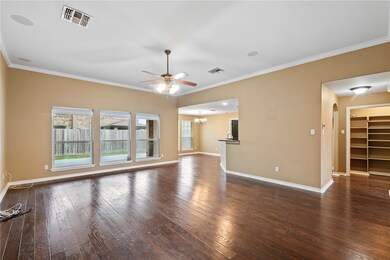 Living Room has a nice view of the patio and backy