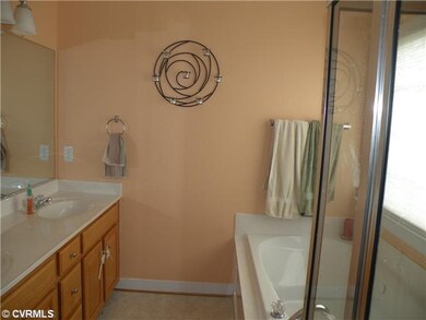 Master Bath - Whirlpool tub and double vanity.