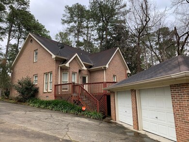 Deck and Garage