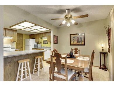 Seperate dining area with room for extra seating a