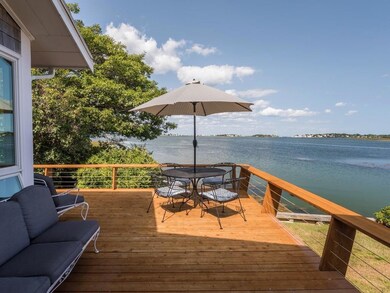 The large deck is perfect for...