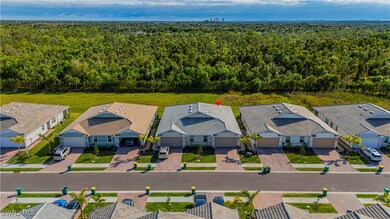 Drone / aerial view with a residential view and a