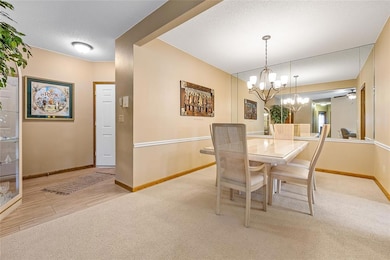 Beautiful formal dining room off the kitchen with 