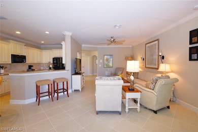 Family room and kitchen.