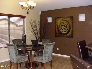 Dining area is convenient, tasteful