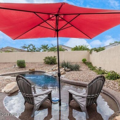 Pool with chairs
