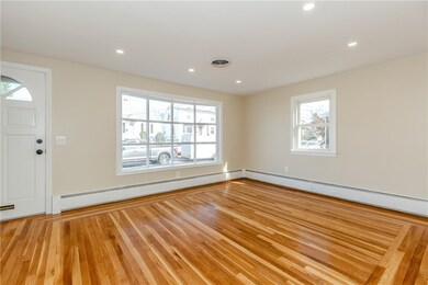 Front entry into living room