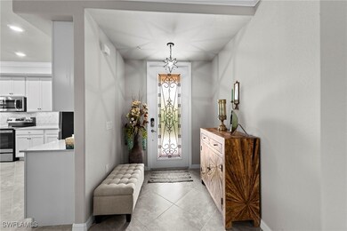 Foyer /Entry with Decorative Glass Door