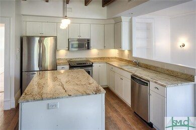 Kitchen in penthouse unit #D