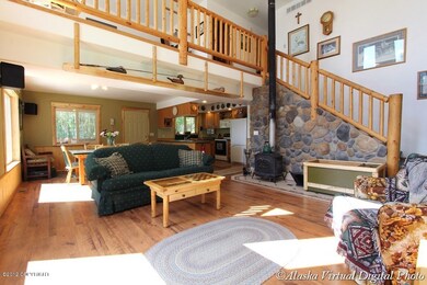 Open living room & dining room