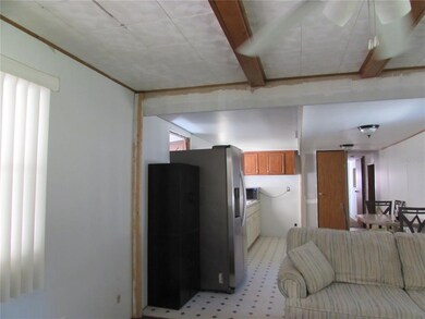 From the front wall of the living room.