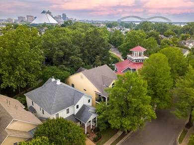 Bird's eye view of a notable bridge