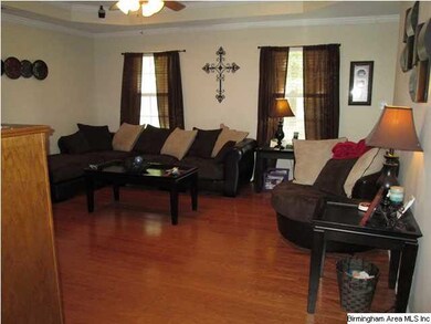 Plenty of light comes into the living room through