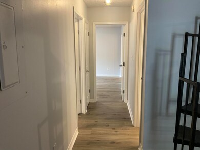 Hallway to 2 bedrooms