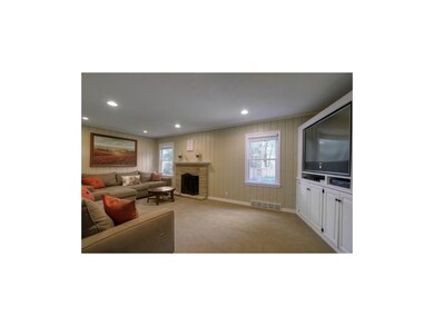 Family Room with views of the backyard, built-ins 