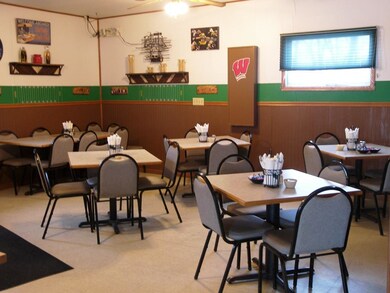 One of two dining areas in this popular lakeside r