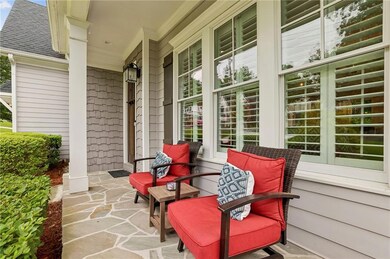 View of covered porch