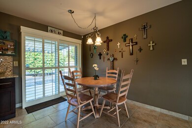 dining area back yard view