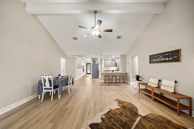Another view of family room and kitchen looking fr