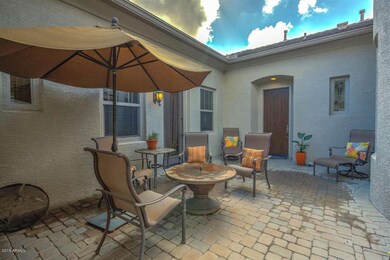 Courtyard with firepit