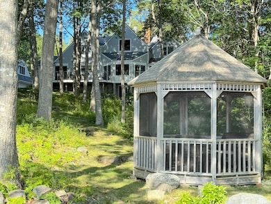 gazebo and house