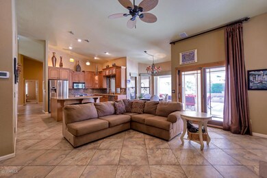 family room is open to kitchen