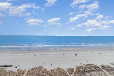 View of water feature featuring a beach view
