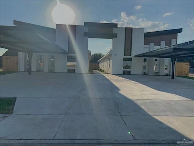 View of concrete driveway