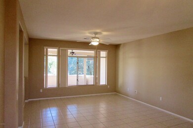 Large living room is lite and all tile