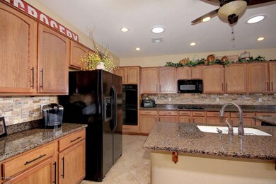 7 black appliances slab granite counters