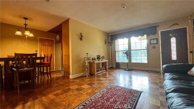 Living and dining areas