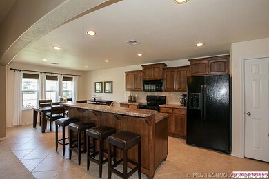 Large open kitchen.  Great floor plan for family g