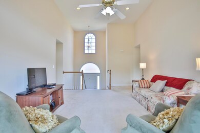 Living room view of foyer