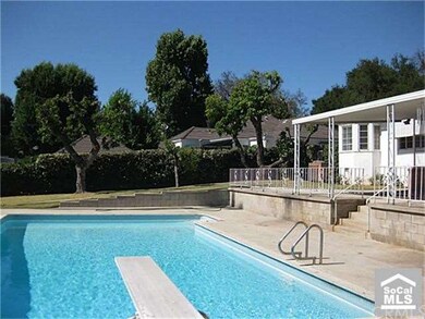 Pool is oversized and has a very large pool deck. 150 people can sit at tables on the deck