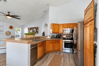 Kitchen with SS Appliances