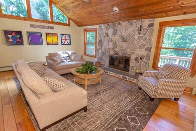 Floor to ceiling wood burning fireplace....lots of