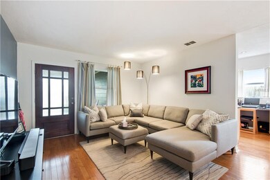 Living area has plenty of room for your sectional