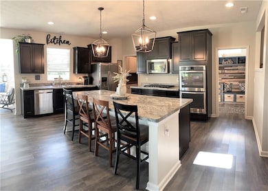 Upgraded Cabinets & Lighting in the Kitchen! 