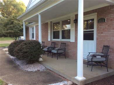 Spacious front porch
